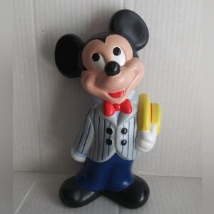 Dapper Mickey Mouse Vintage Ceramic Hand Painted 9" Figure - Walt Disney Prod